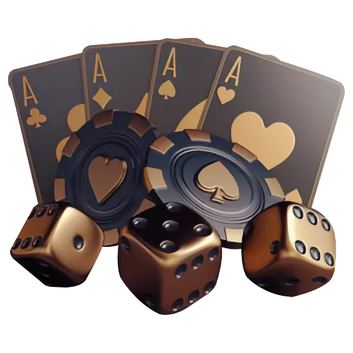 Playing cards and dice icon